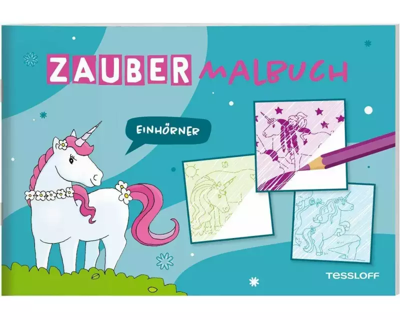 Zaubermalbuch. Einhörner