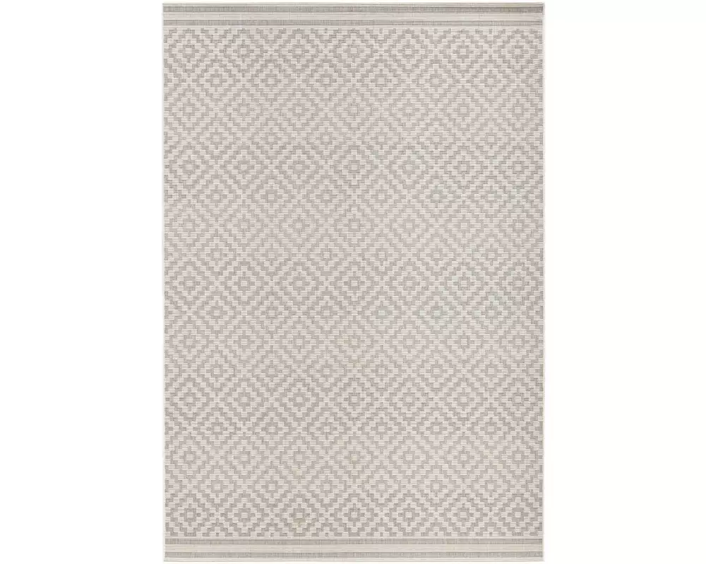 Hanse Home Raute In- & Outdoor Teppich 80 x 150 cm, Grau/Crème