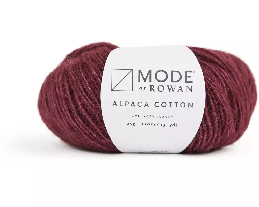 Mode at Rowan Wolle Alpaca Cotton 25 g, 120 m, Rot