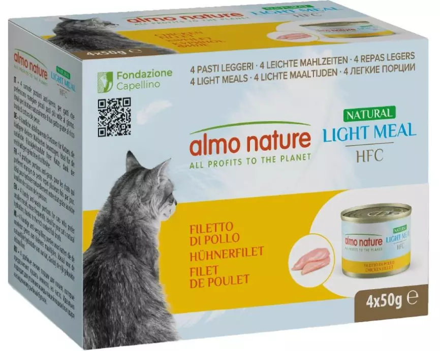 Almo Nature Nassfutter HFC Light Meal Natural Hühnerfilet 4 x 50 g