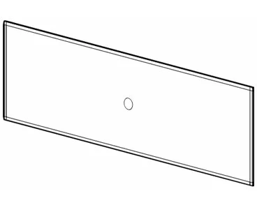APC HyperPod Roof, 6ft Aisle, Simple Roof Panel, w Cutout 600mm