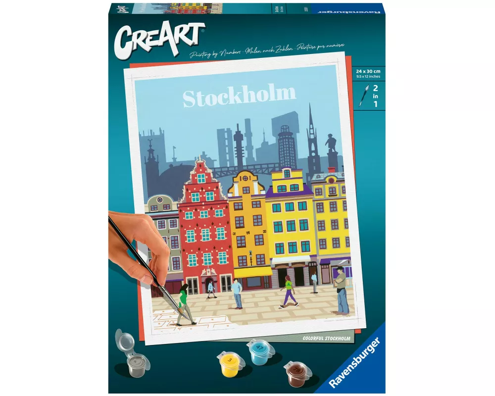 CreArt Citys - Farbenfrohes Stockholm