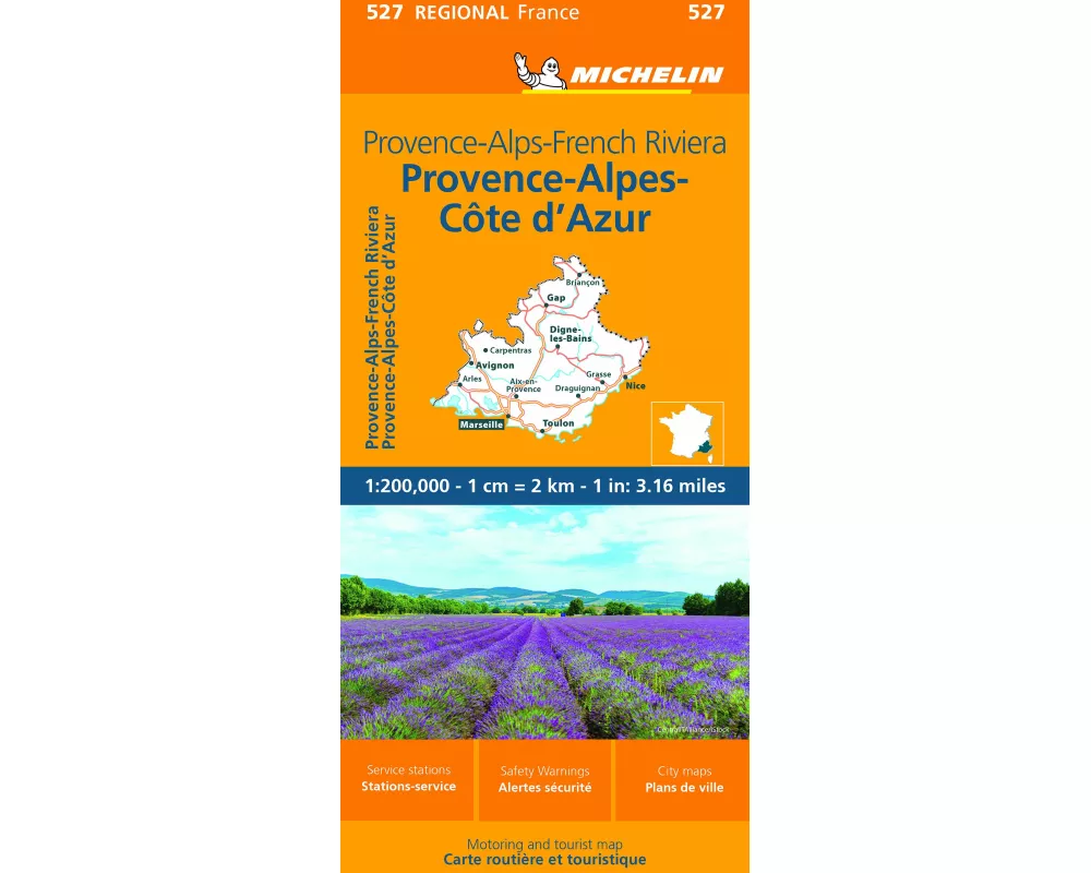Provence- Alps - French Riviera - Michelin Regional Map 527