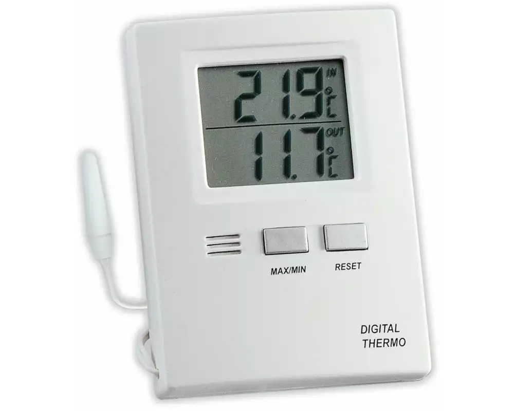 TFA Dostmann Thermometer Digital, Weiss
