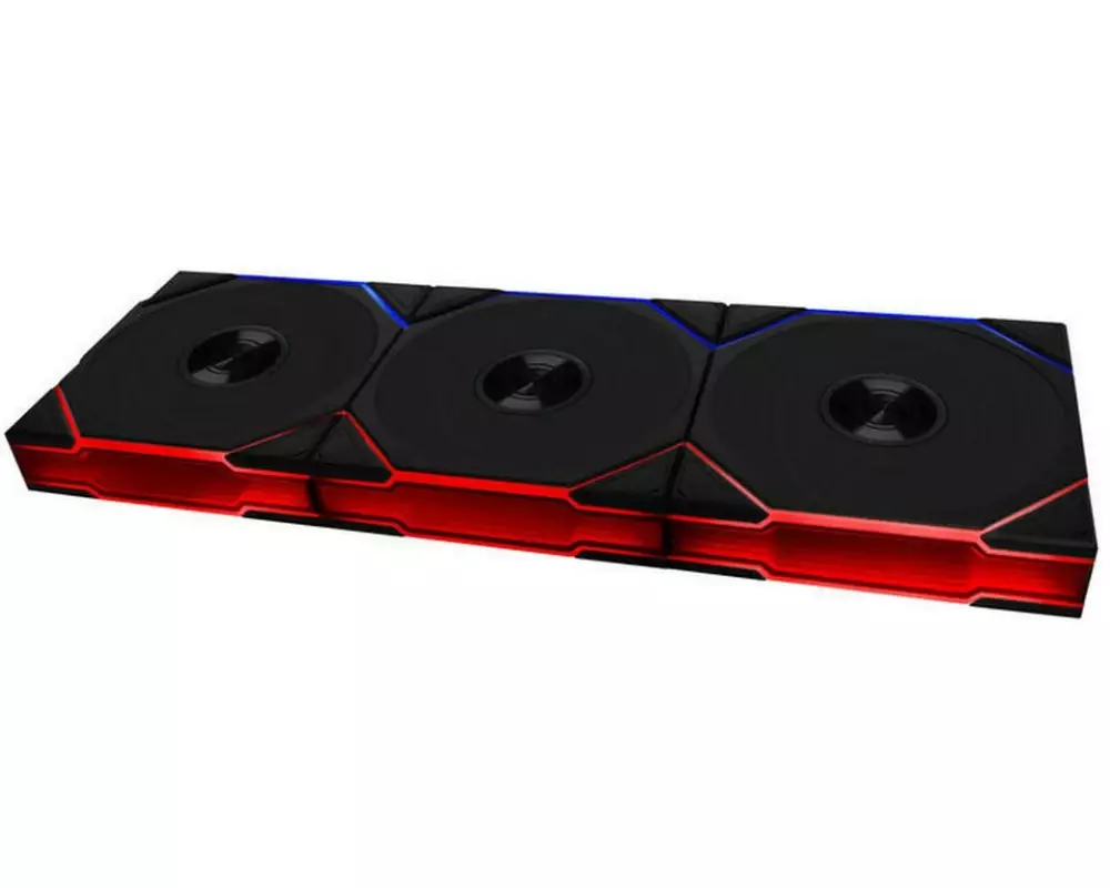 Lian Li UNI FAN TL Wireless PWM 3er-Pack – Reverse Blade Schwarz