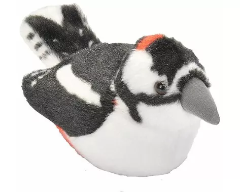 Plüsch Buntspecht singend RSPB Birds