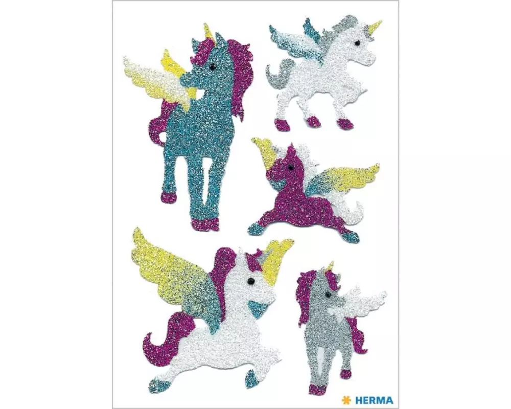 Herma Stickers Motivsticker Einhörner Diamond, 1 Blatt