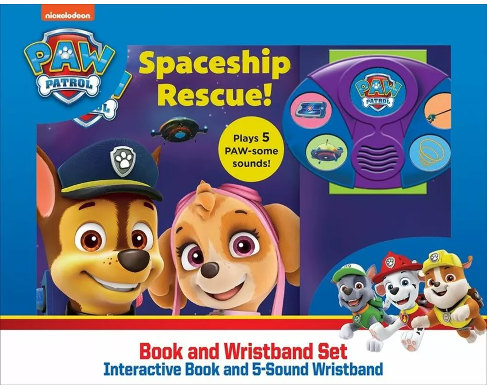 Nickelodeon Paw Patrol: Spaceship Rescue! Book and Wristband Sound Book Set