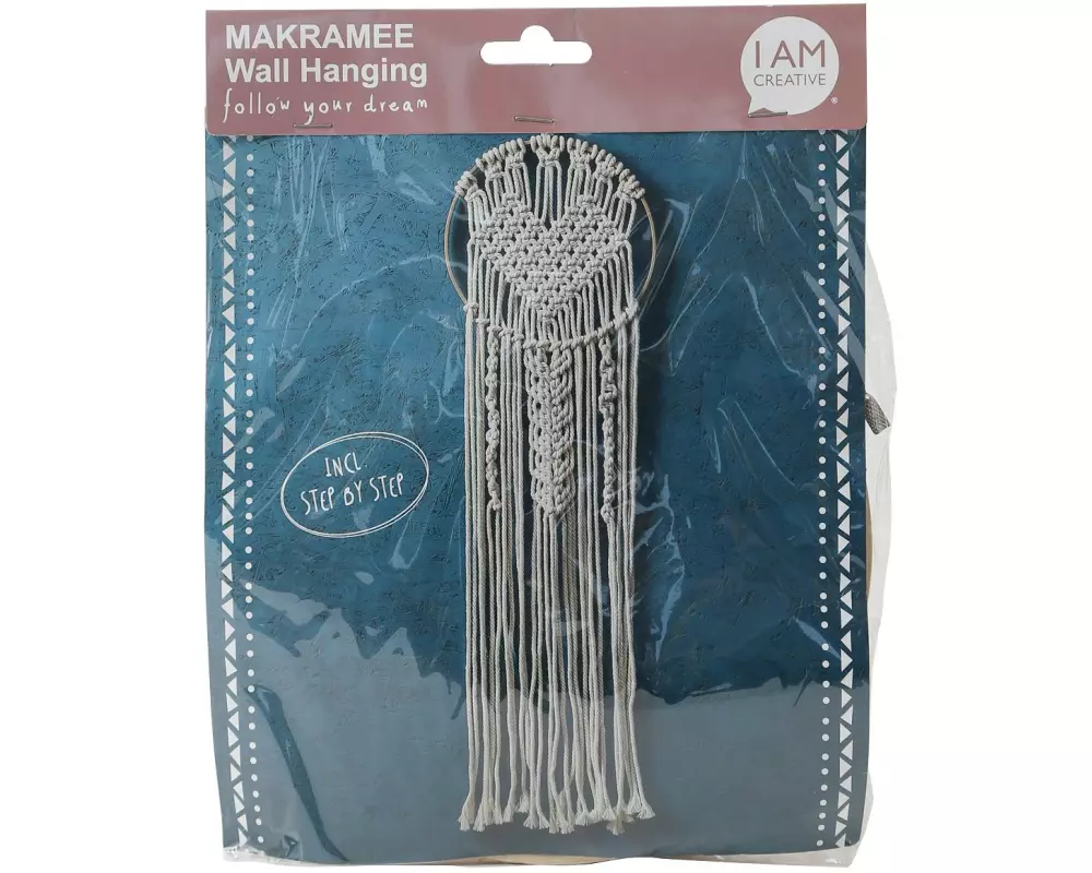 I AM CREATIVE Bastelset Makramee Mit Ring