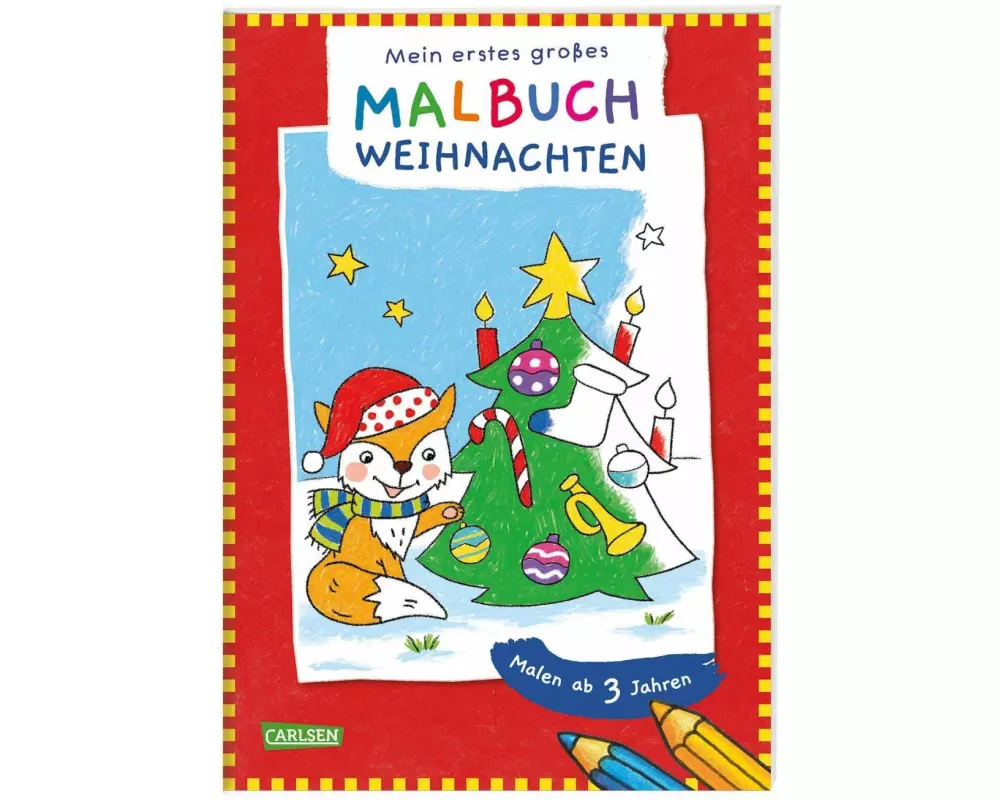 Ausmalbilder für Kita-Kinder: Mein erstes großes Malbuch: Weihnachten