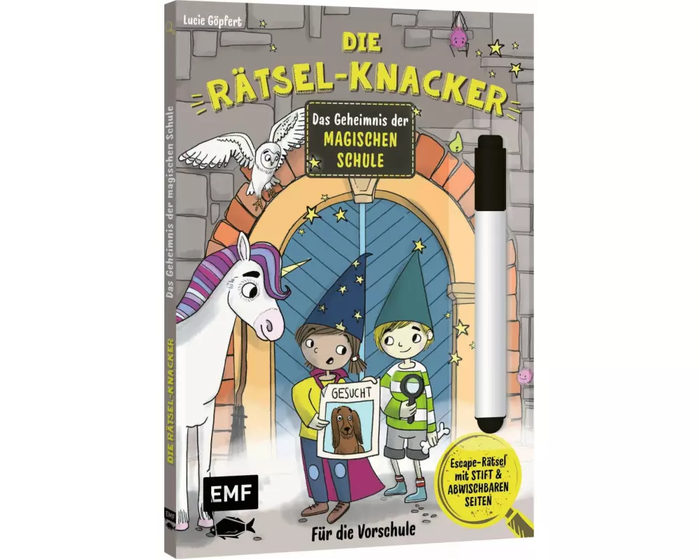 Die Rätsel-Knacker – Das Geheimnis der magischen Schule (Buch mit abwischbarem Stift)