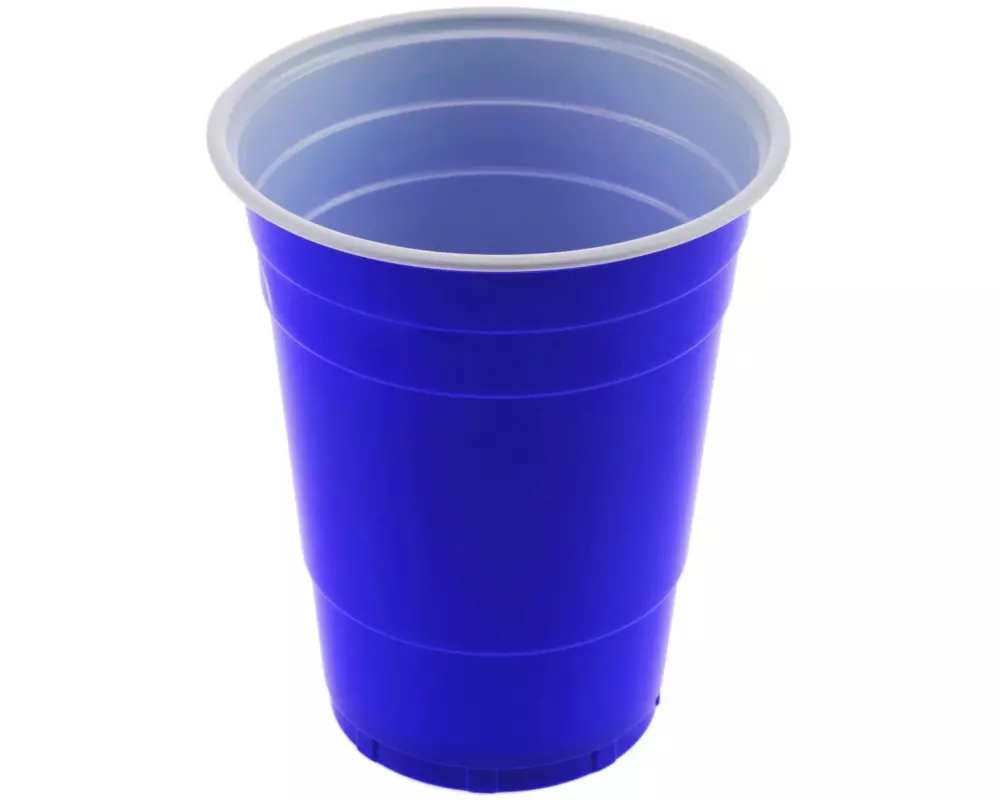 FTM Einwegbecher Beer Pong , 50 Stück, Blau