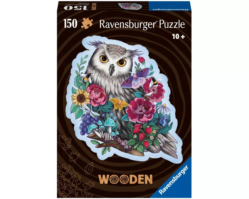 Wooden Puzzle 150 Teile - Geheimnisvolle Eule