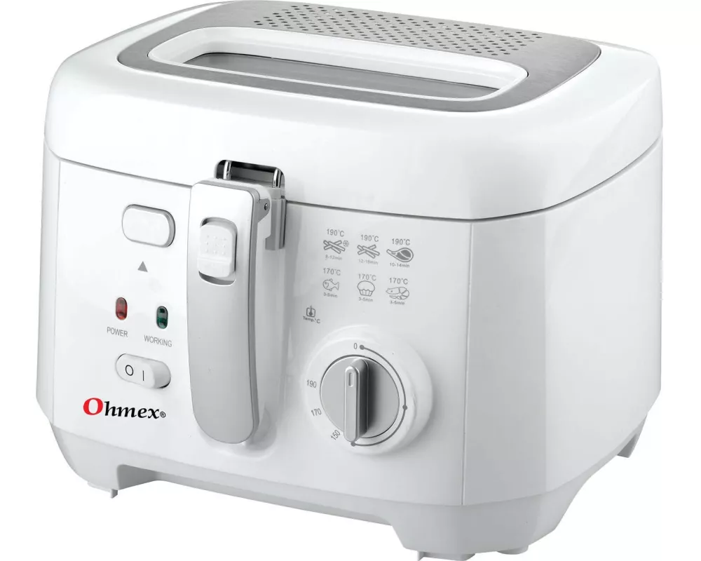 OHMEX Fritteuse FRY 1180 Weiss