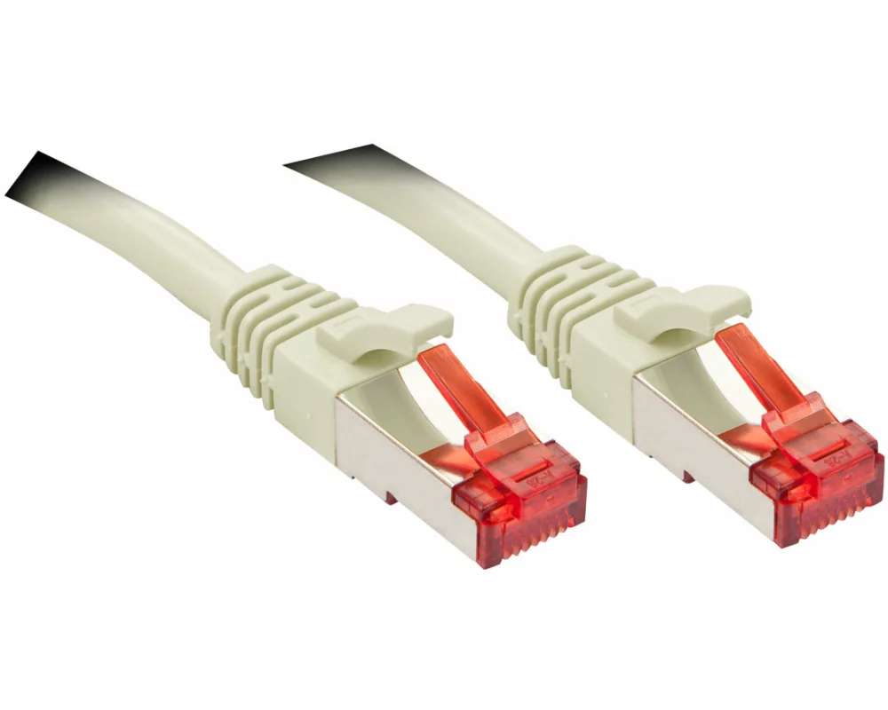LINDY Patch Cable, Cat6, S/FTP, RJ45-RJ45, 5m, grey