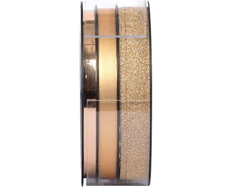 Spyk Polyband Shimmer Kombispule Breite 5/7/10 mm, L: 3 x 6 m