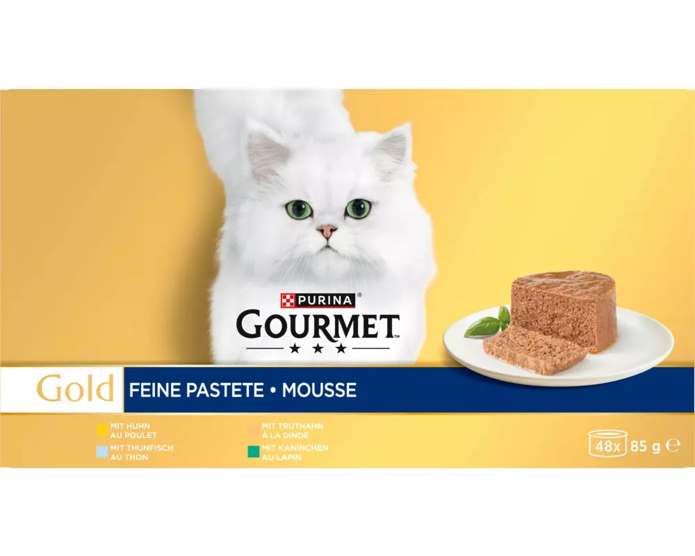 Purina Gourmet Nassfutter Gold Mousse Huhn 48 x 85 g