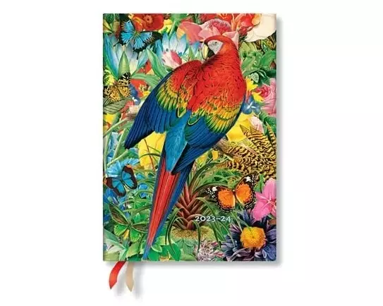 Tropical Garden (Nature Montages) Midi 18-month Dayplanner 2024