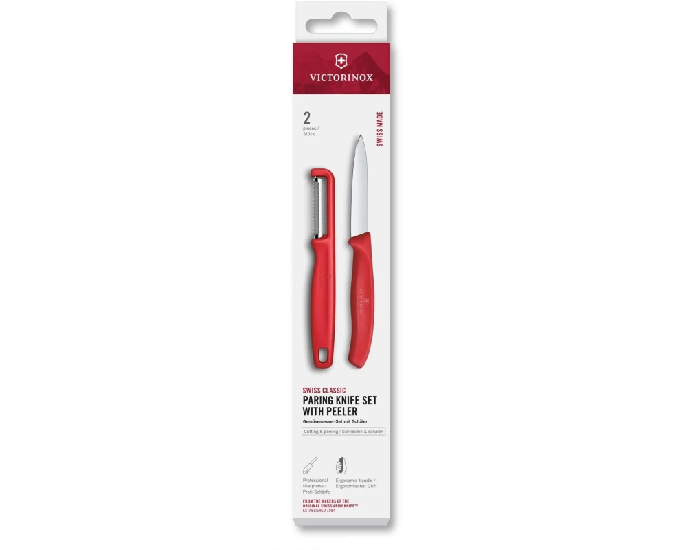Victorinox Messer-Set Swiss Classic, Rot