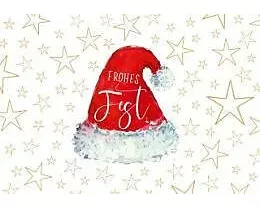 Doppelkarte. Green Karma X-MAS - Weihnachtsmannmütze