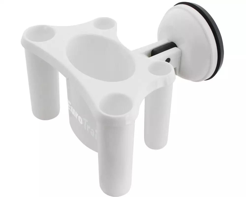 Eurotrail Zahnbürsten-Halter mit Saugnapf Weiss