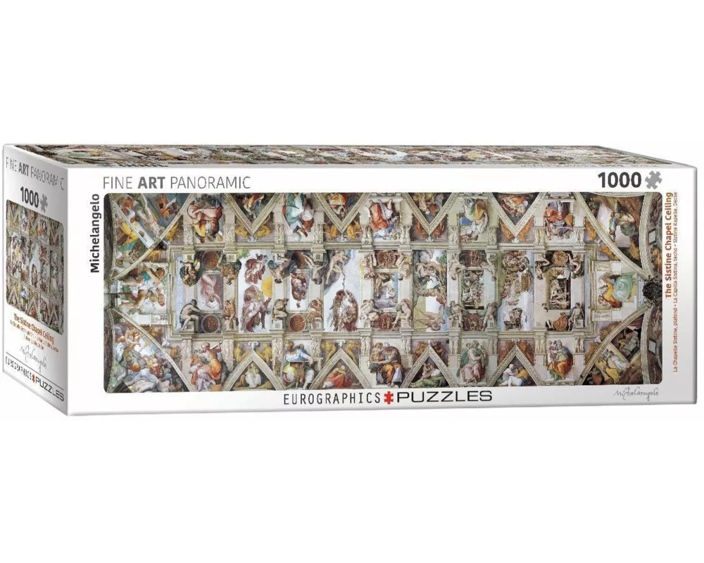 Panoramic Puzzle 1000 Teile - Michelangelo: The Sistine Chapel Ceiling