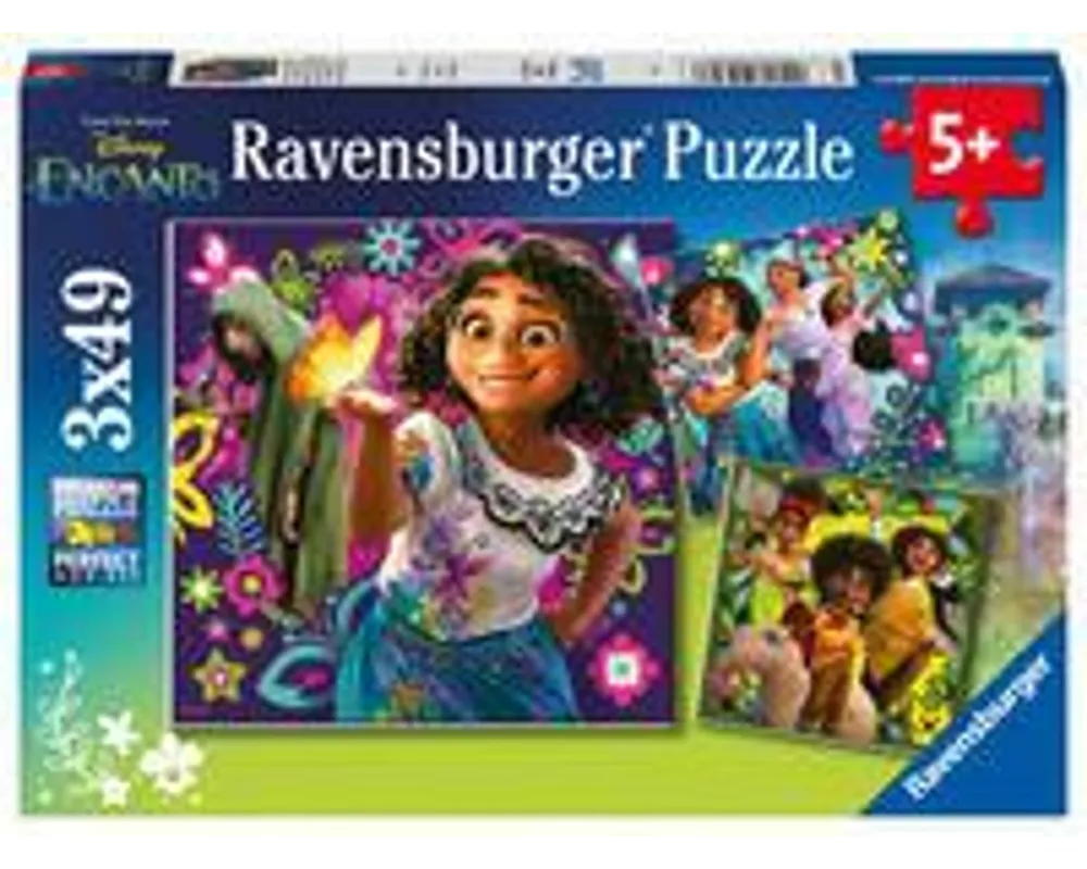 Kinderpuzzle 3x49 Teile - Disney Encanto - Lasst euch verzaubern!