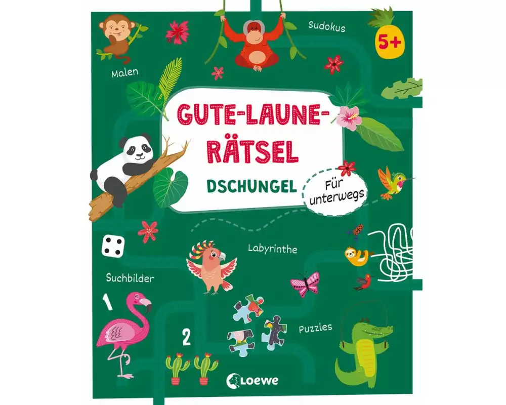 Gute-Laune-Rätsel für unterwegs - Dschungel
