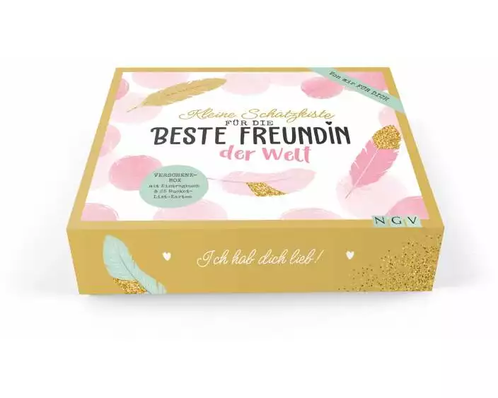 Kleine Schatzkiste für die beste Freundin der Welt. Verschenkbox für beste Freundinnen