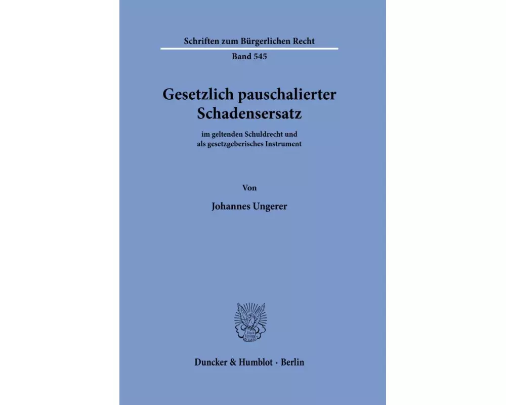 Gesetzlich pauschalierter Schadensersatz