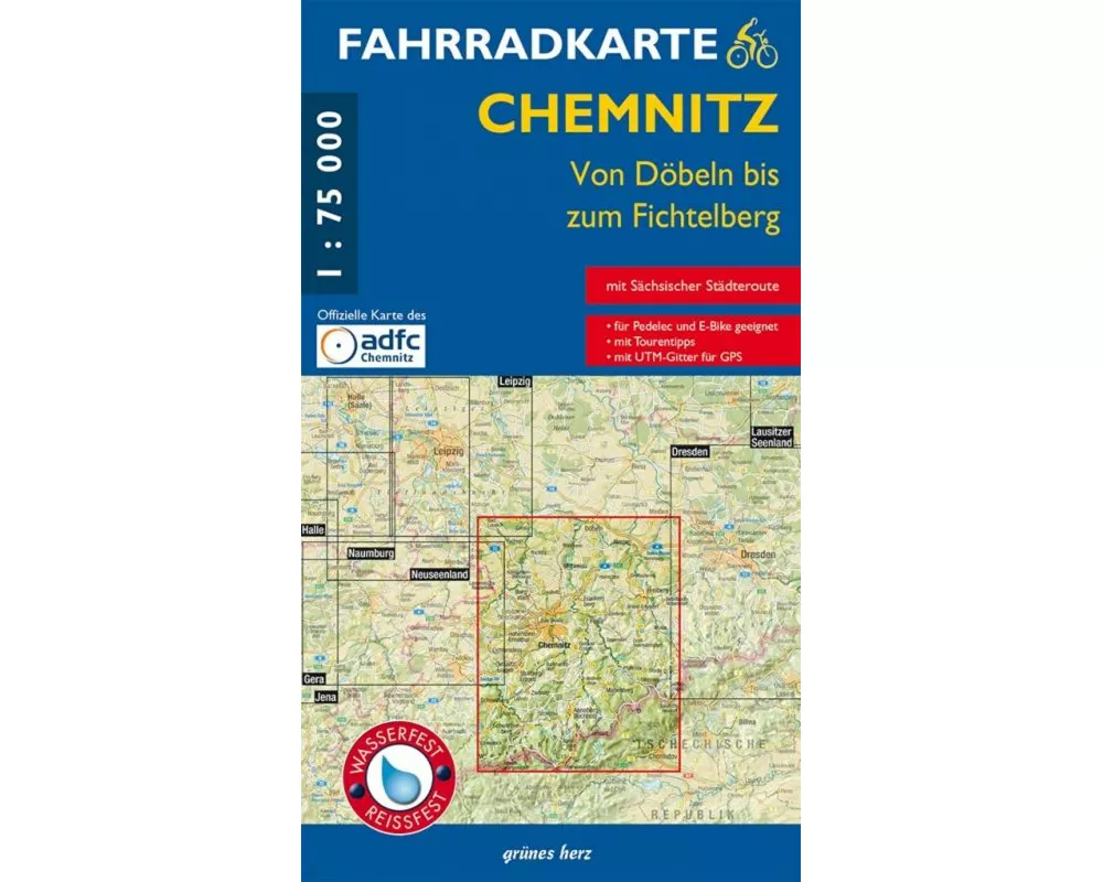 Fahrradkarte Chemnitz