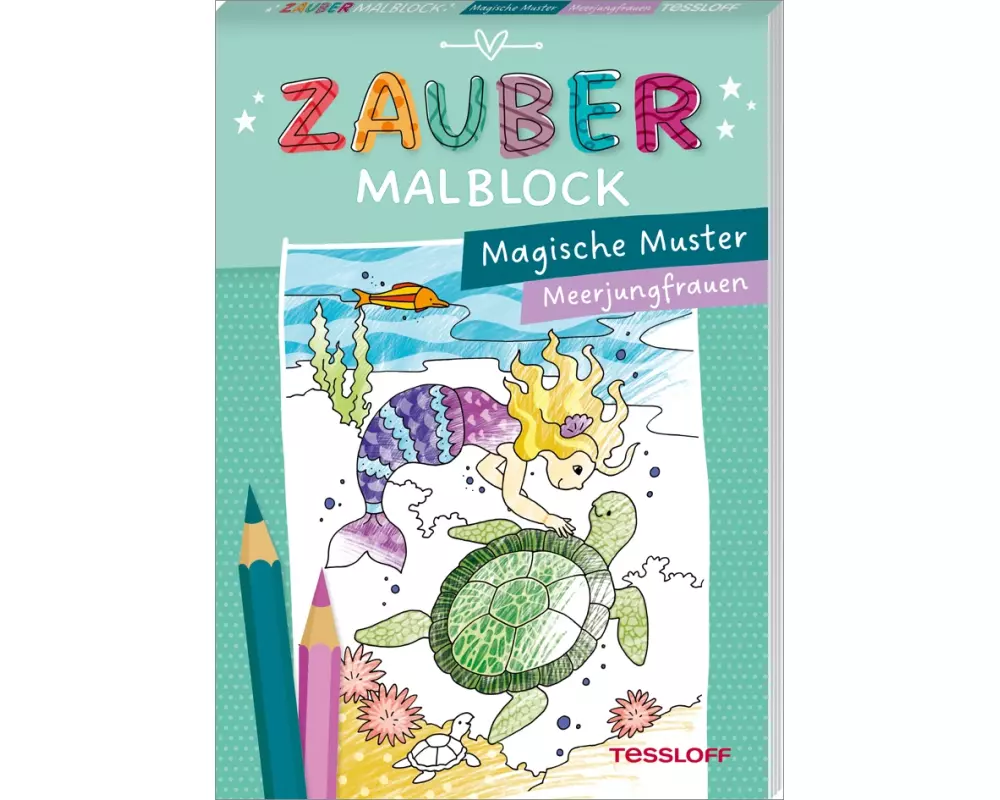 Zaubermalblock. Magische Muster. Meerjungfrauen