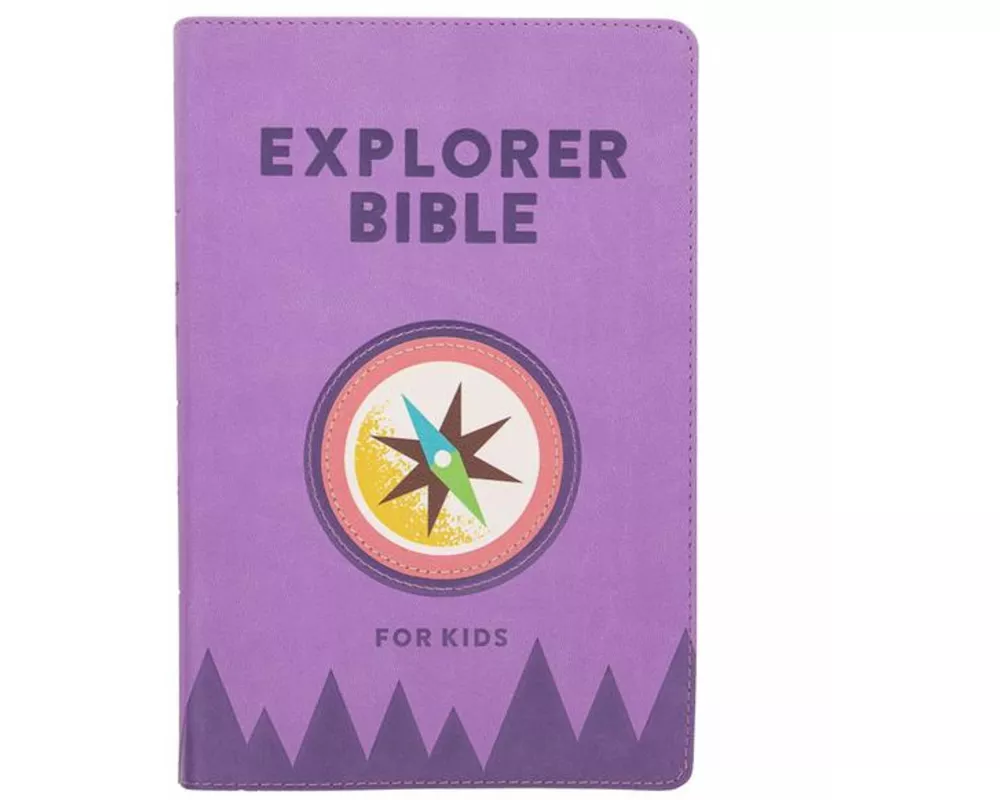 CSB Explorer Bible for Kids, Lavender Compass Leathertouch, Indexed