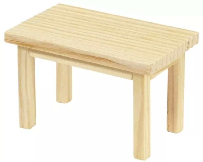 HobbyFun Mini-Möbel Tisch 8 x 5 x 5 cm