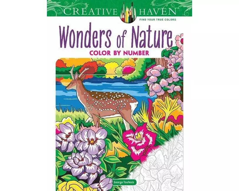 Creative Haven Wonders of Nature Color by Number