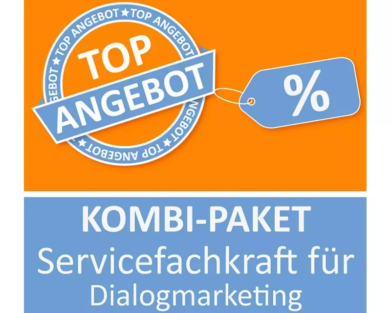 AzubiShop24.de Kombi-Paket Servicefachkraft für Dialogmarketing Lernkarten