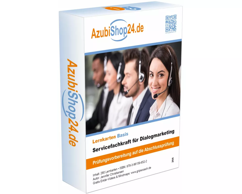AzubiShop24.de Lernkarten Servicefachkraft für Dialogmarketing