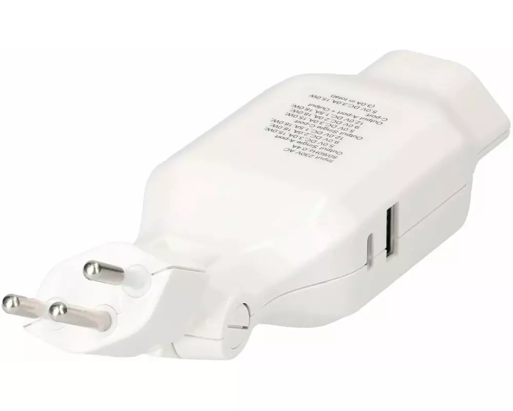 Max Hauri Abzweigstecker Clip-Clap 1xT13 Klappbar 180°,drehbar 130°