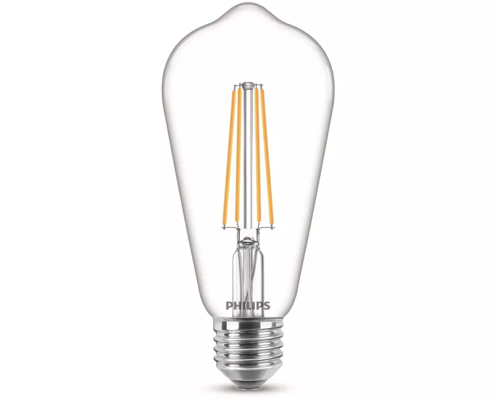 Philips Lampe LEDcla 40W E27 ST64 WW CL ND Warmweiss (WW)