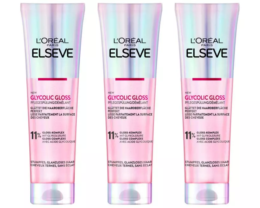 L'Oréal Elsève Haarspülung Glycolic Gloss 3 x 150 ml