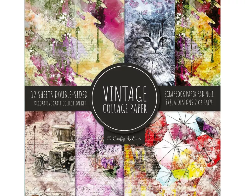 Vintage Collage Paper for Scrapbooking