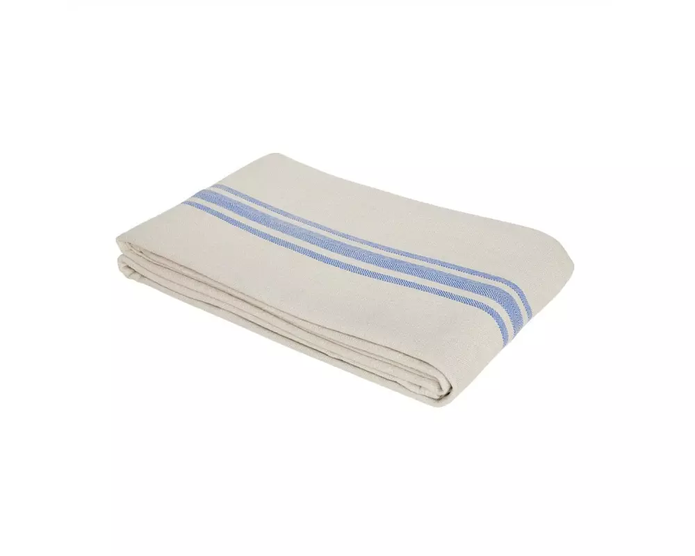OYOY Tischdecke Linu 140 cm x 260 m, Beige/Blau