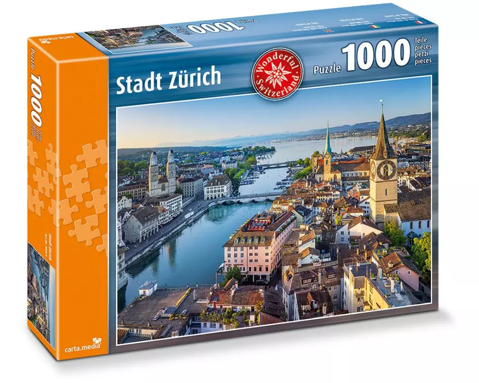 Carta.Media Puzzle Stadt Zürich 1000 Teile