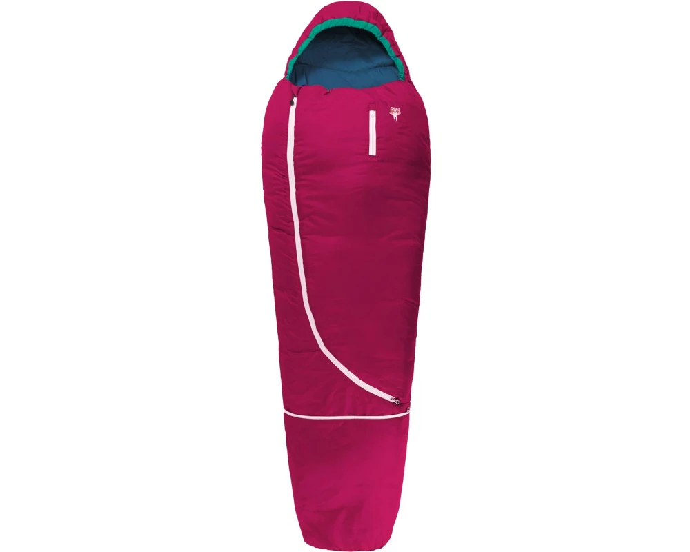 Grüezi Bag Schlafsack Wolle World Traveller 100-170 cm, Himbeerrot