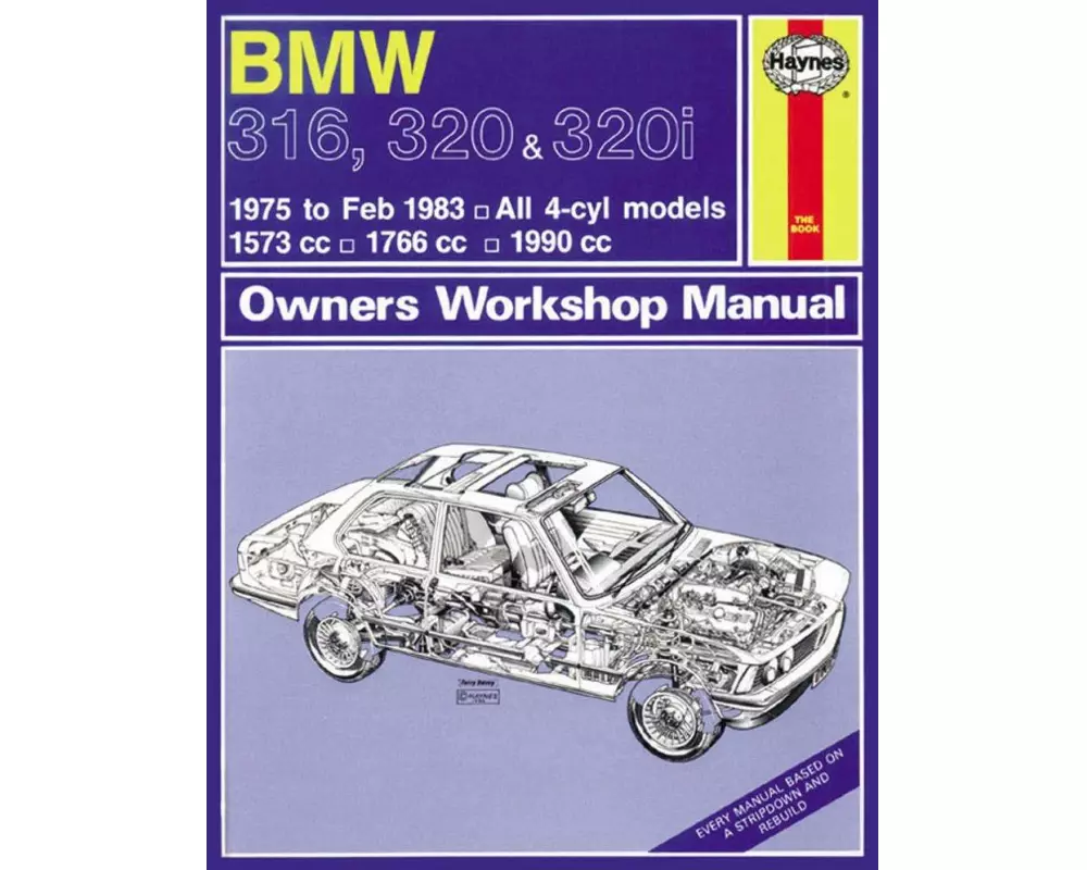 BMW 316, 320 & 320i (4-cyl)(75 - Feb 83) Haynes Repair Manual