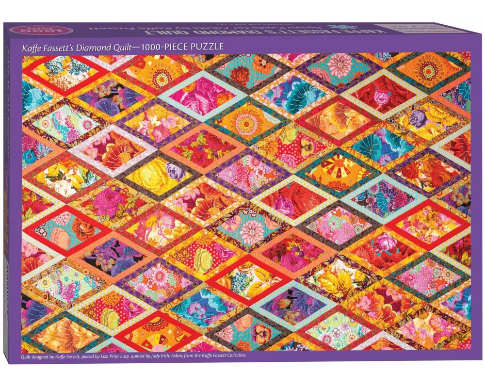 Kaffe Fassett’s Diamond Quilt Jigsaw Puzzle