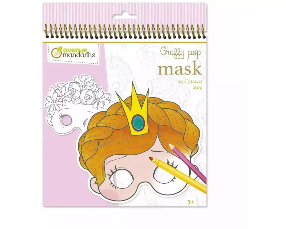 Graffy Pop, Maskenmalbuch Mädchen