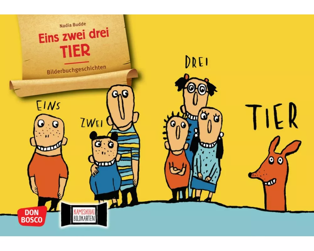 Eins Zwei Drei Tier. Kamishibai Bildkartenset