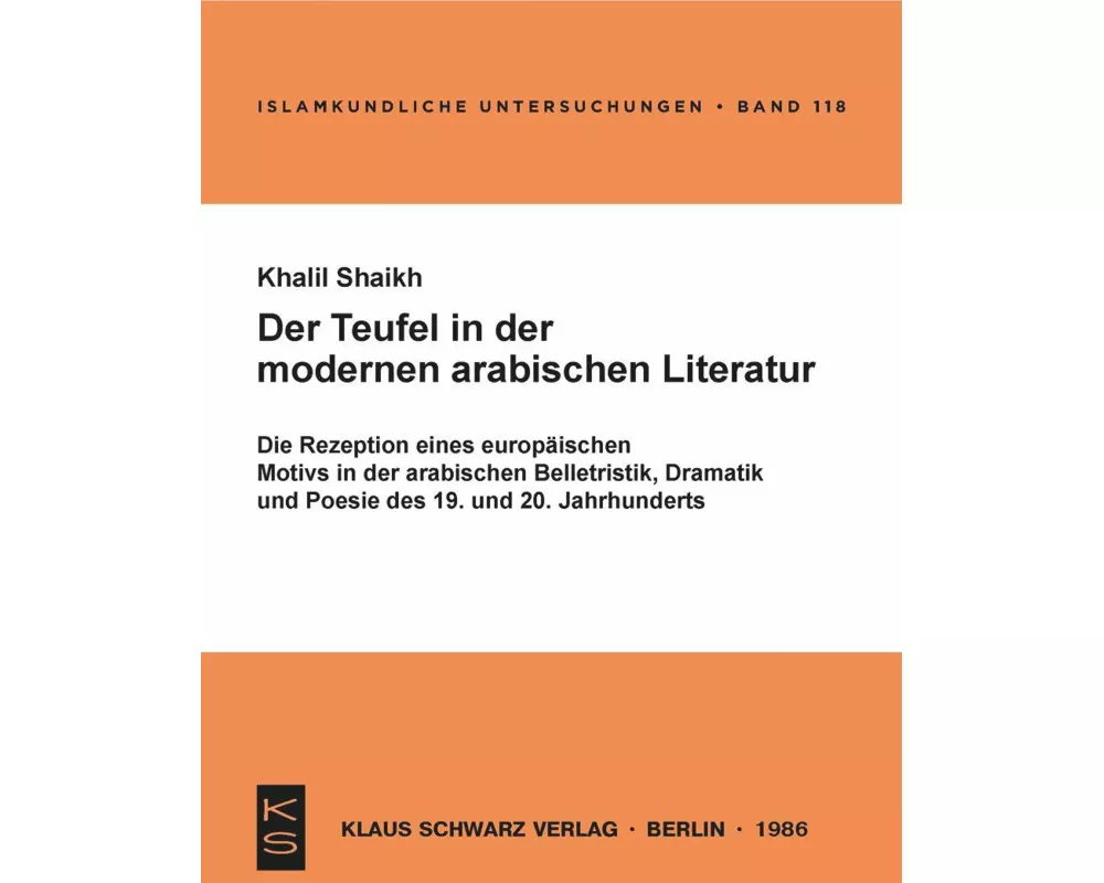 Der Teufel in der modernen arabischen Literatur