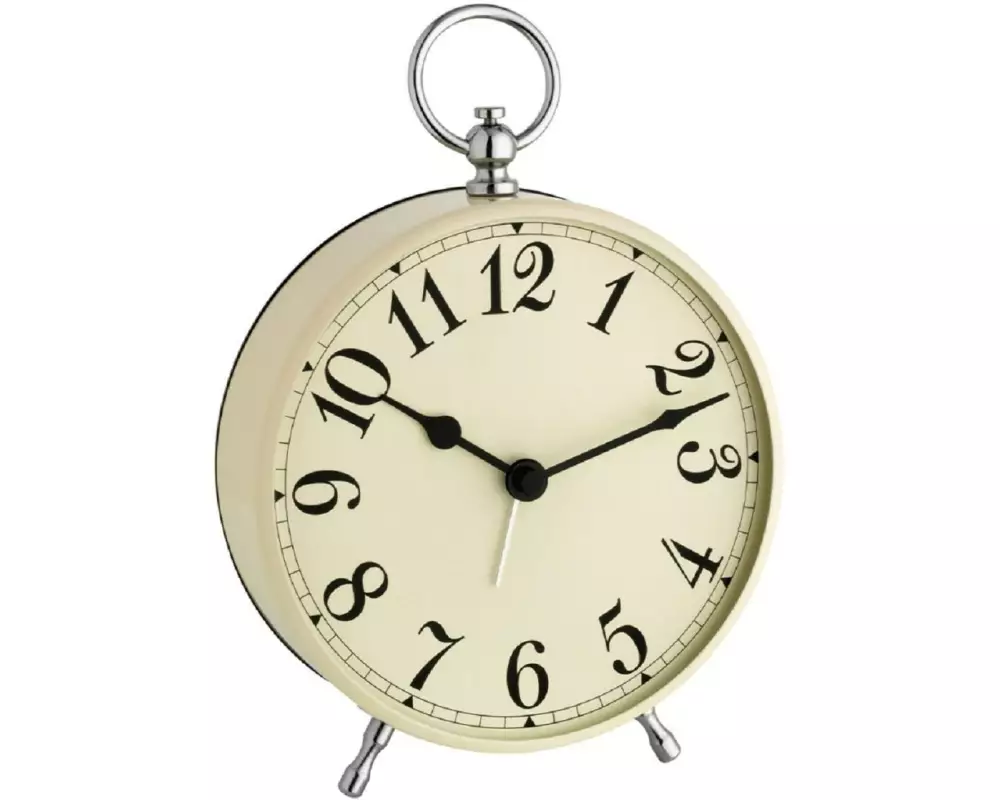 TFA Dostmann Klassischer Wecker Retro Beige